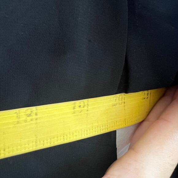 Vintage Evan Picone Black Sheer Beaded Top 90s Glam Elegant Goth Holiday 10P - Picture 7 of 7